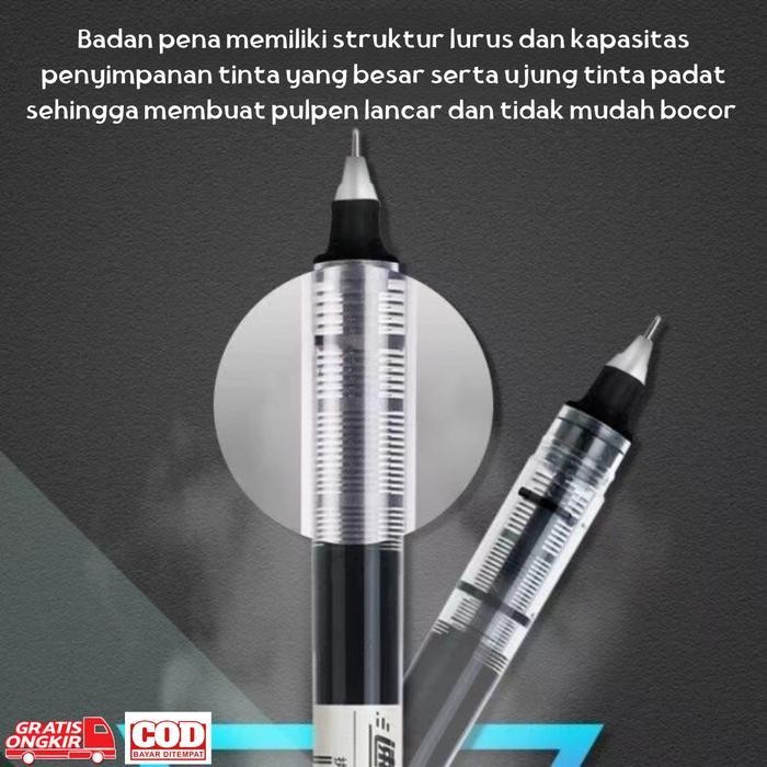 

Sp (Bisa Cod) 12 Pcs Pena Cairan Cepat Kering Pena Gel Pena Tanda Tangan Hitam Biru Merah Pena Jarum Alat Tulis Ujian Siswa Pena Gel Kantor, Sekolah Untuk Tanda Tangan 0.5Mm Black Stationery Tool