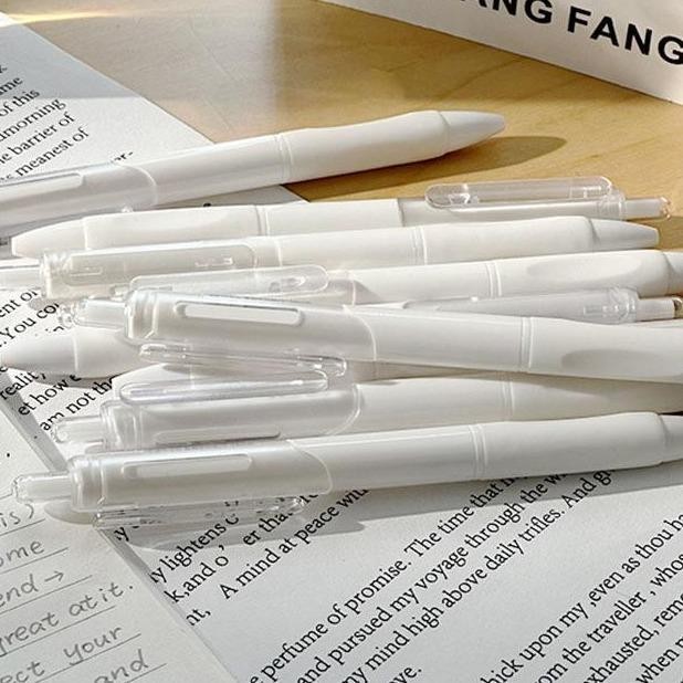 

Sp Winzige Pena Gel 5Pcs Pulpen Gel 1 Pack 0.5Mm Pulpen Aesthetic Retractable Gel Pens Pen Mekanik Tinta Hitam Biru Siswa Stationery Plastik Barang Aesthetic