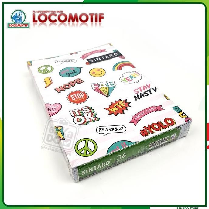 

Buku Tulis Sintaro 36 Lembar - Locomotif