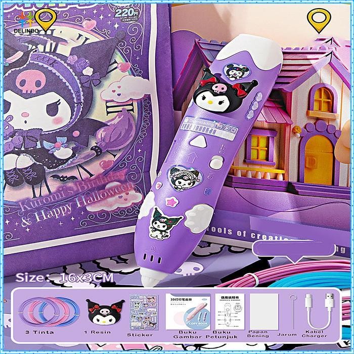 

Sp Wireless 3D Pen Sanrio Edition Pulpen 3 Dimensi Mainan Anak Diy