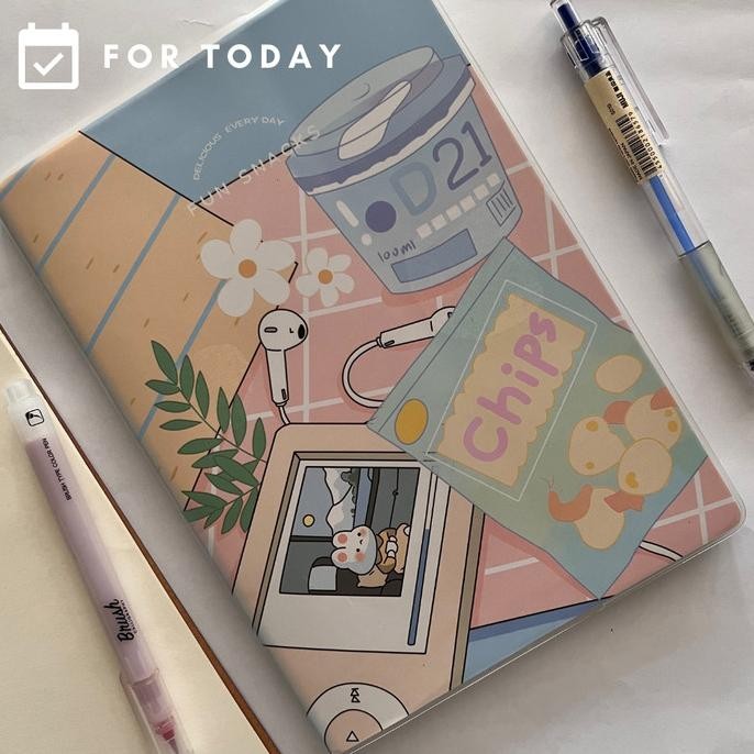 

Buku Tulis Motif Snack A5 / Notebook Motif Snack / Sampul Pvc