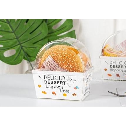 10Pcs Toast Box Sandwich Box Tempat Roti Kotak Kue Korea Sandwich Box