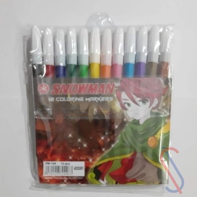 

] Spidol snowman 12 warna