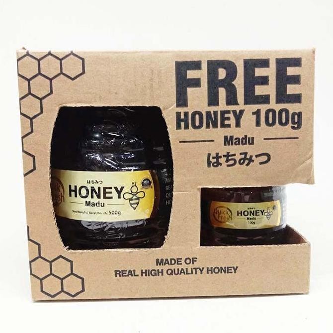 

Madu Quick Fresh Honey Promo Bundling 500Gr Free 100Gr