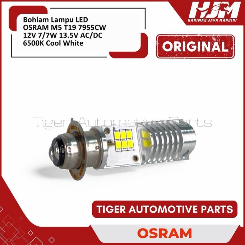 Fgs-3 Bohlam Lampu Depan Utama Motor Led M5 H6 Kaki 1 Osram Original