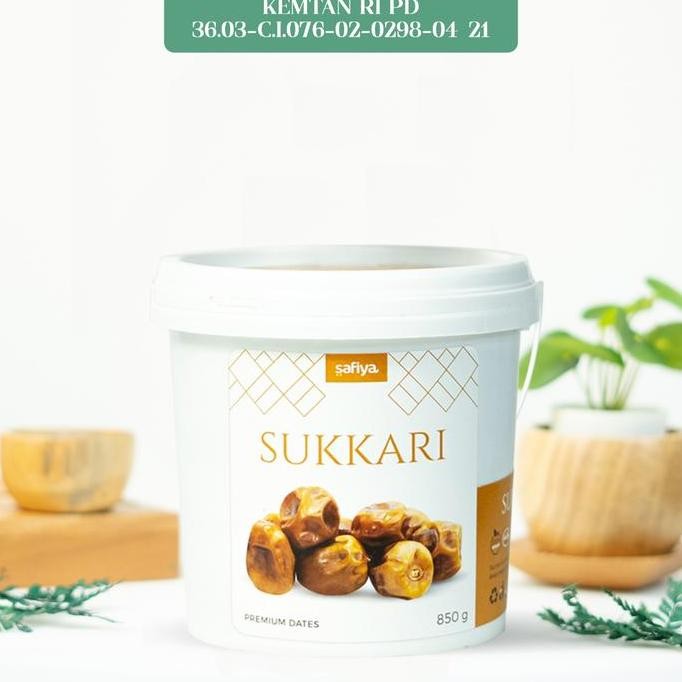 

Kurma Sukari Safiya Kemasan Ember 850 gr Daging Tebal Manis Lembut Legit HS