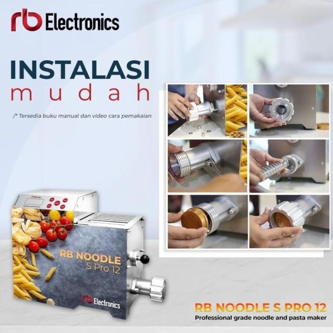 RB NOODLE MAKER PROFESIONAL S PRO 12 CAPACITY 1.5 KG 80 PORSI/JAM ORIGINAL DAN TERPERCAYA