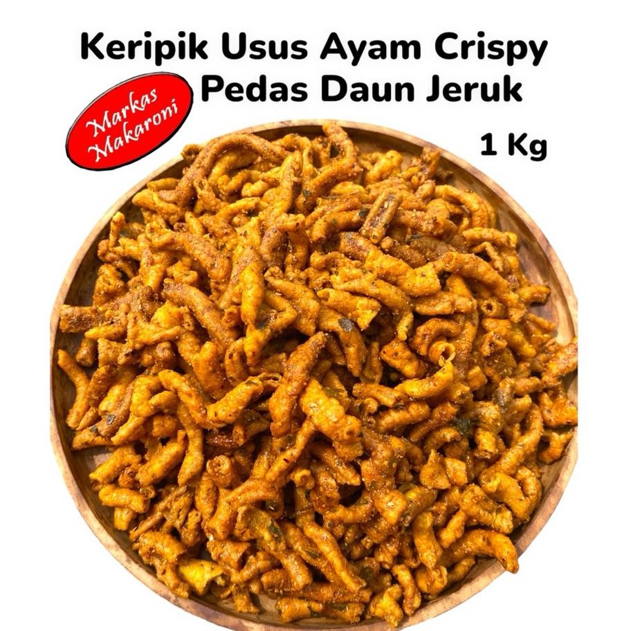 

Kripik Usus Ayam Pedas Daun Jeruk 1Kg