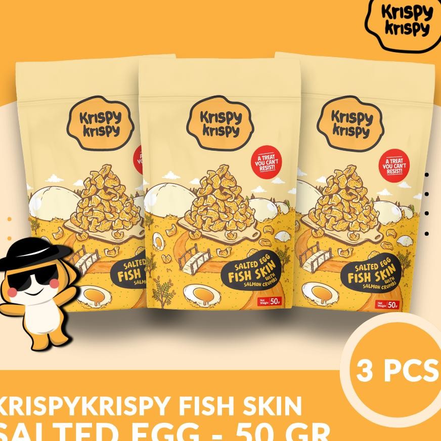

Kerupuk Kulit Ikan Rasa Ed Egg Paket 3 Pcs Fish Skin Krispy Cemilan Keripik Lokal Gurih Halal Krispykrispy