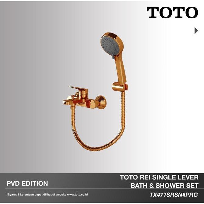 TOTO ROSE GOLD  HAND SHOWER SET / SHOWER MANDI TX471SRSN ORIGINAL DAN TERPERCAYA