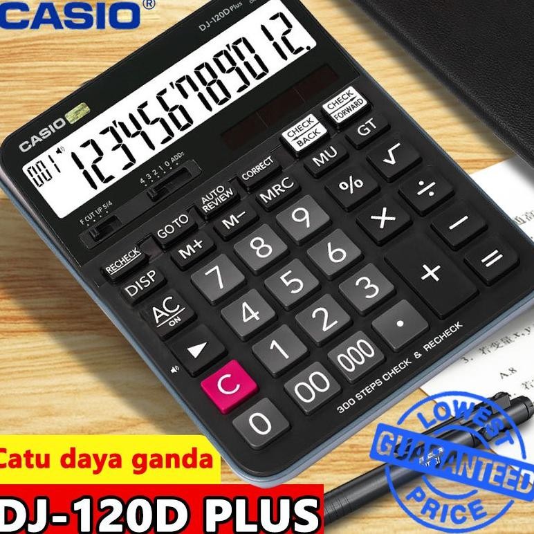

[Promosi mulai sekolah]Kalkulator Scientific Casio DJ-120D PLUS/MJ-120D PLUS Kalkulator Meja Check Correct 100% asli