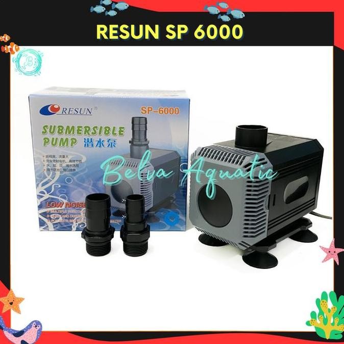 Resun SP-6000 Pompa Air Celup  Aquarium Kolam Hidroponik Pompa Low Noise 40 Watt