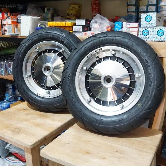 <<<<<] Paket Velg Ban Tromol Tubeless Ring 10 Vespa Px Excel Sprint Super Ps