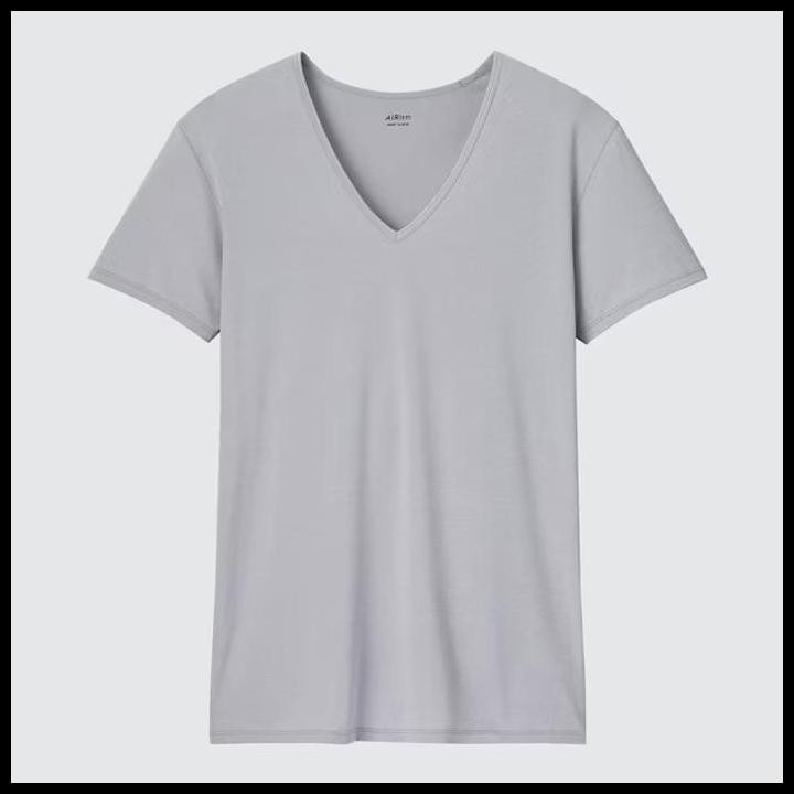 Best Seller Uniqlo Airism V-Neck Short-Sleeve T-Shirt [Pl]