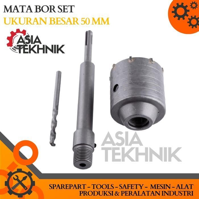 Holesaw Beton Mata Bor Besar 50Mm 1 Set Pelubang Tembok Htb 024 Original Dan Terpercaya