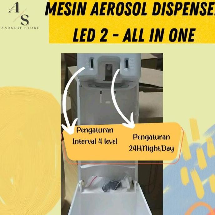 Mesin Dispenser Pengharum Ruangan Led 02 Spary Otomatis Calmic Spray