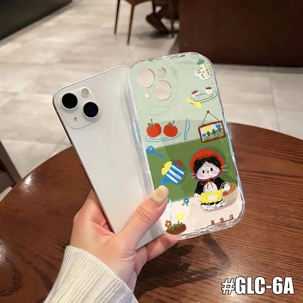 Softcase Silikon Bening Melting Gelombang Case Gambar Kartun doggy lucu for Oppo A15 Oppo A15S Oppo 