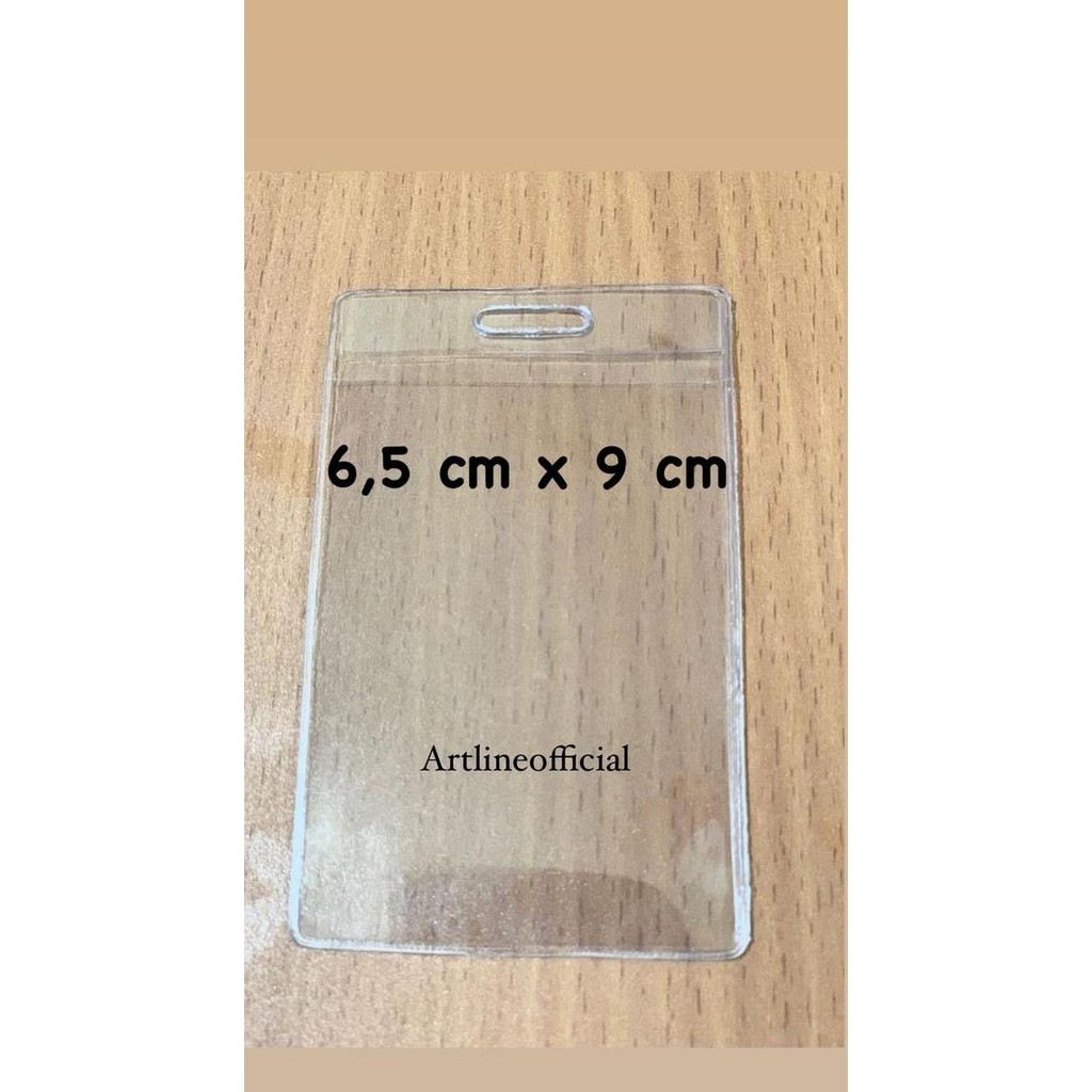 

Kantong Mika Id Card Panitia Ukuran 6.5X9 Cm Mika Bening Original