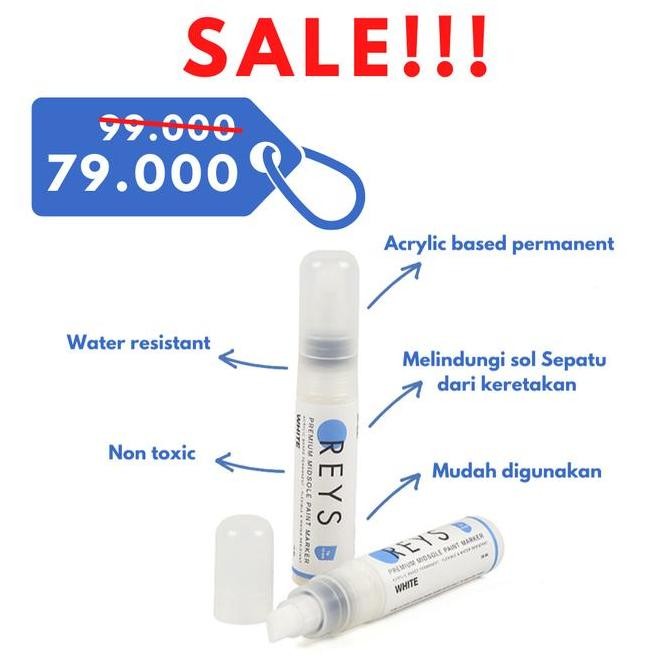 

Produk Baru!! Reys Spidol Pemutih Sepatu - Marker Repaint Acrylic untuk Sneakers & Kanvas