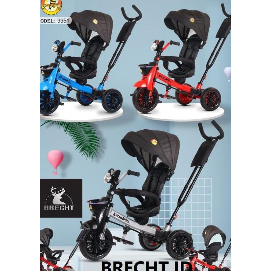 Gosendgrab Sepeda Anak Roda 3 Pacific 9951 New Canopy