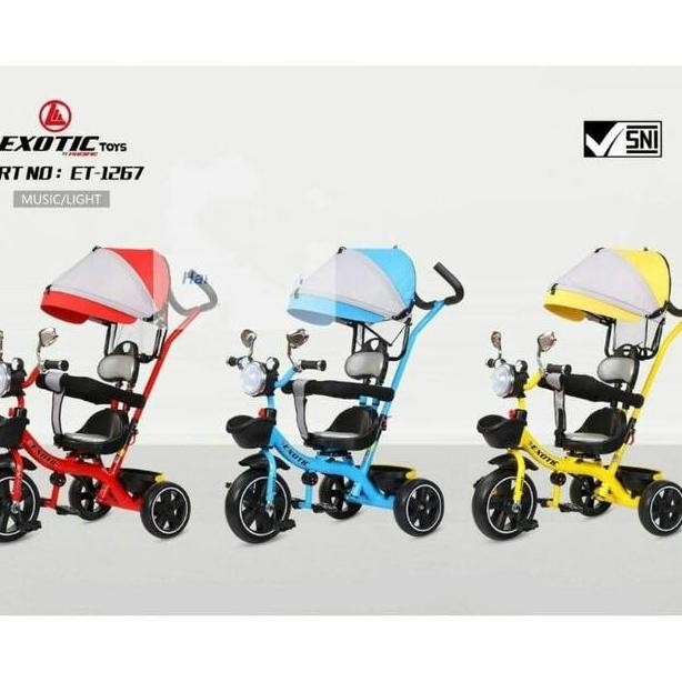 Sepeda Anak Roda 3 Tricycle Pacific Exotic Et 1267