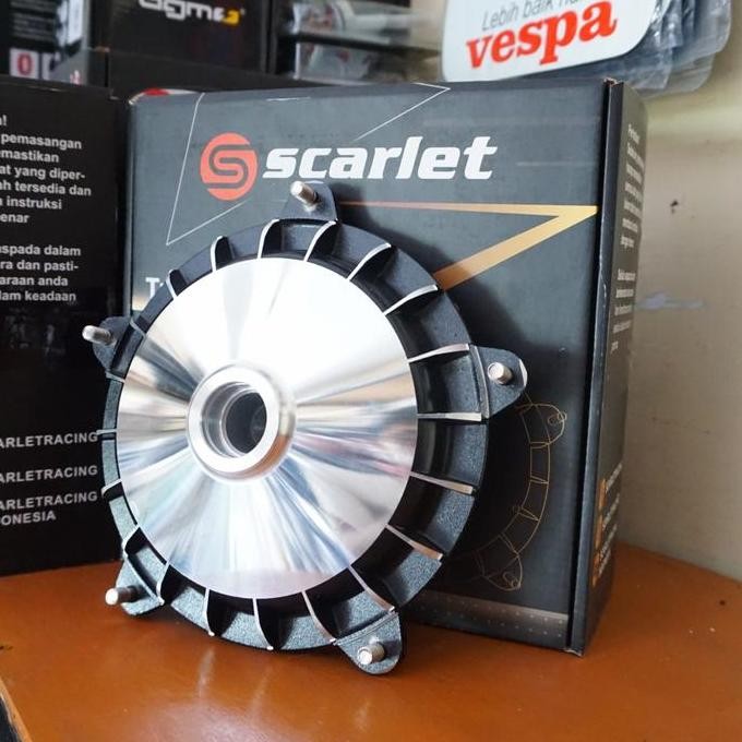 ;&;&;&;&] Tromol Depan Scarlet Racing Ring 10 Vespa Px MK Spartan