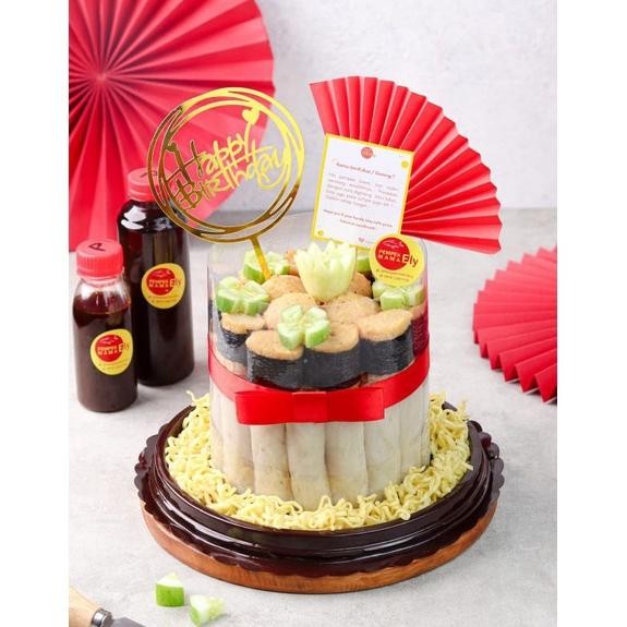 

Promoo!! Kue sakura 30pc pempek cake ultah unik sushi mpek ikan tenggiri HALAL