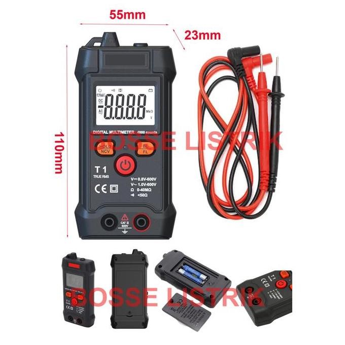 BEBAS ONGKIR - Multitester / avometer / multi tester digital otomatis T1 Heles