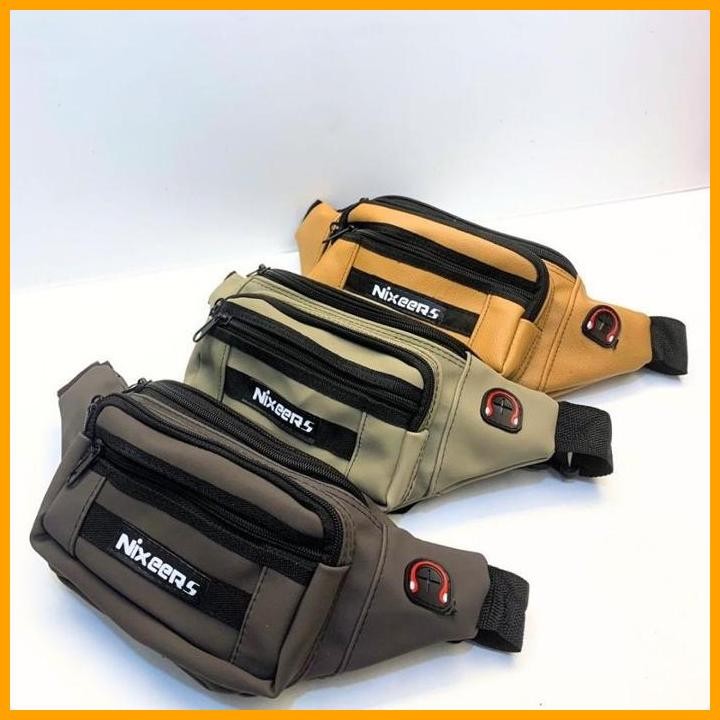 Boss Tas Pinggang Pria| Tas Dada Sport Pria| Tas Sport Pria Waterproof| Tas Pinggang 3 Ruang (Polos)