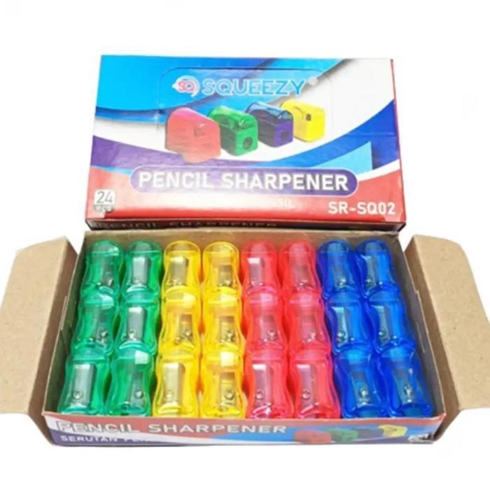 

SWG Harga Grosir (1kotak / 24pcs ) Serutan Pensil/Pencil Sharpener SR-SQ02