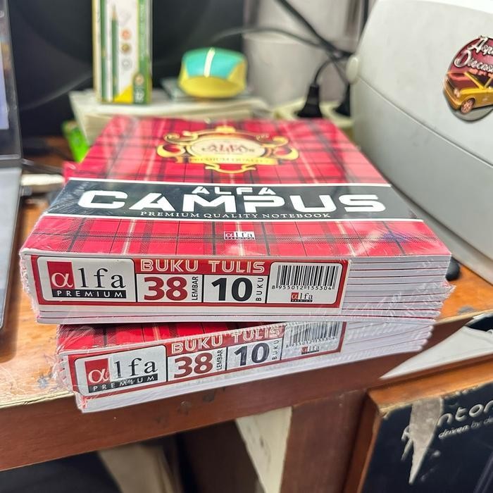 

SWG Buku Tulis CAMPUS ALFA Kecil isi 38 Lembar ( isi 10 Buku ) alat Tulis Sekolah