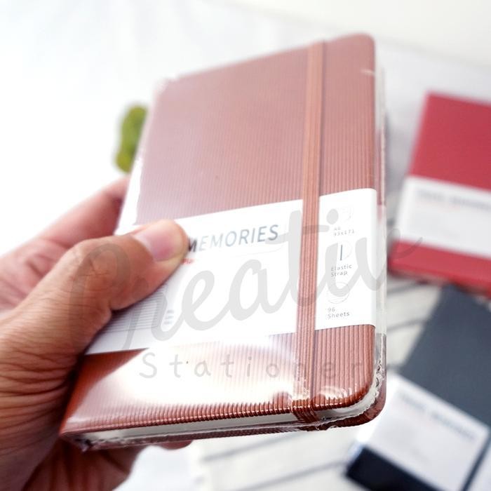 

SWG Minimalist Hardcover Travel Agenda Notebook Strap Buku Saku A6 BIXU