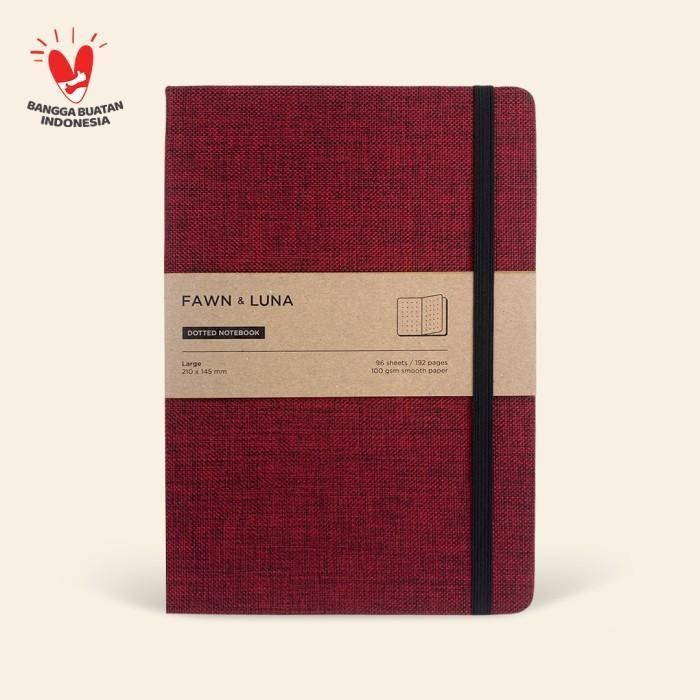 

SWG Fawn & Luna - RUBY RED - Notebook Large A5 - Buku Jurnal/Agenda/Diary/Catatan