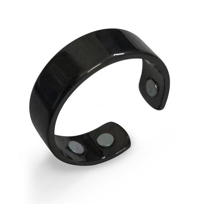 Baru Magnetic Healthcare Rose Gold Ring Double Magnetic Open End Ring Magnetic Healthcare Men'S Ring