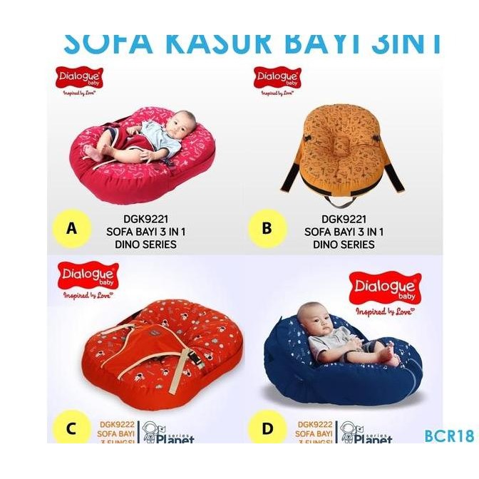 Bcr18 Kasur Dialogue Sofa Bayi 3In1
