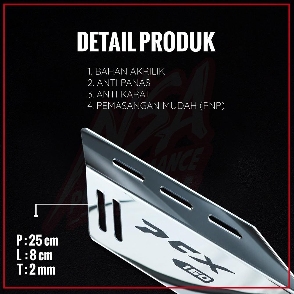 To94 Nsa Cover Garnish Knalpot Pcx 160 Garnis Knalpot Pcx 160 Aksesoris Motor Nsa Performance