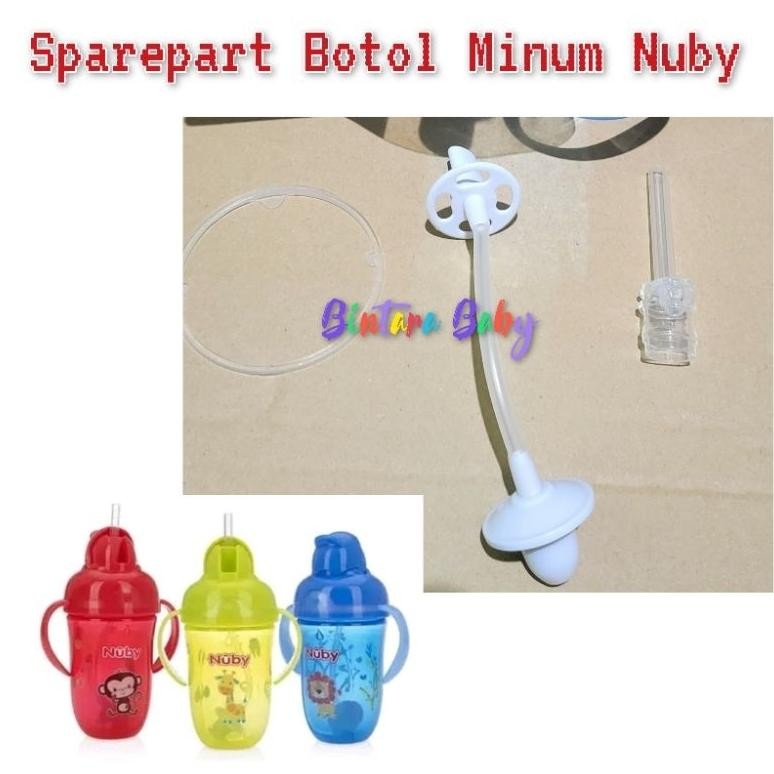 Nuby Sparepart Botol Minum Nuby Comfort 360ml Sedotan Pengganti Replacement Straw Nuby  Comfort Flip