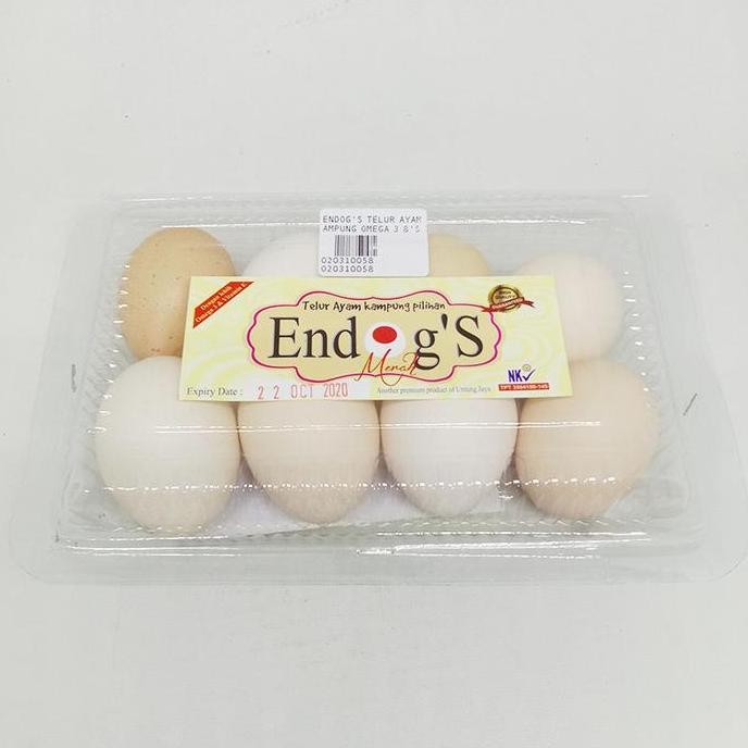 

Produk Baru!! ENDOGS Telur Ayam Kampung Omega 3 Isi 8 Butir Premium