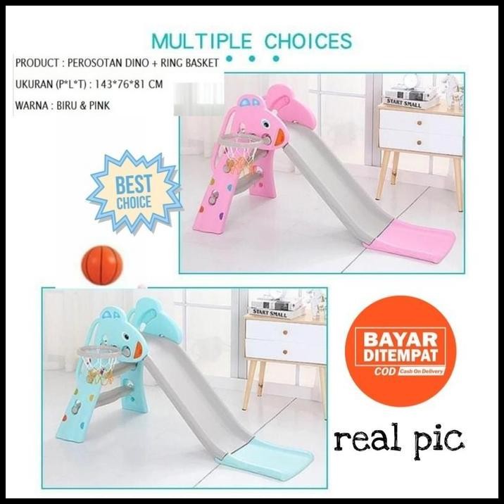 Mainan Anak Prosotan Dino Ring Basket + Bola VRT-270 Perosotan