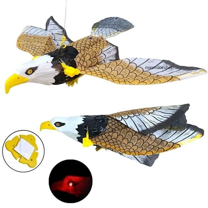 Baru BALD EAGLE Mainan Burung Elang Terbang Elektronik Dengan Lampu LED madi50 Ayo Beli