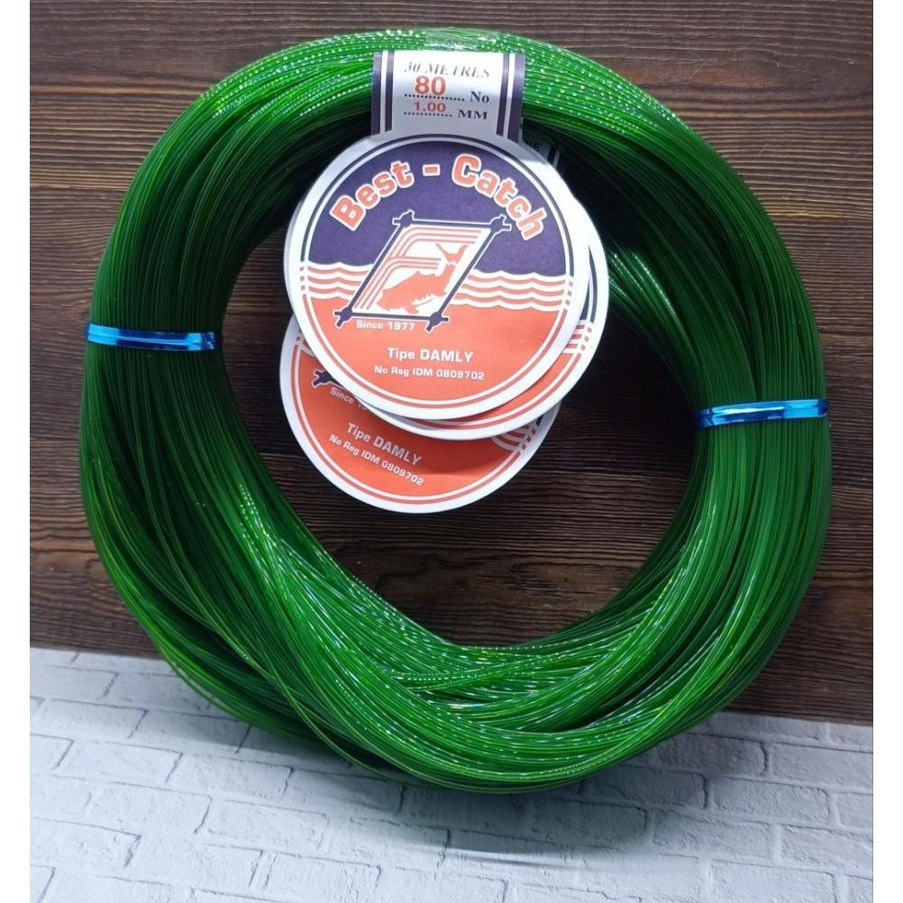 ht-12 Senar Nylon Bestcatch Damly 80LB 1.00MM 300Meter Senar Nilon Hijau Senar Layangan Senar Pancin