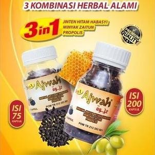 

Ajwah 3 In 1 Habasyi Isi 200 Minyak Jinten Hitam + Propolis + Zaitun