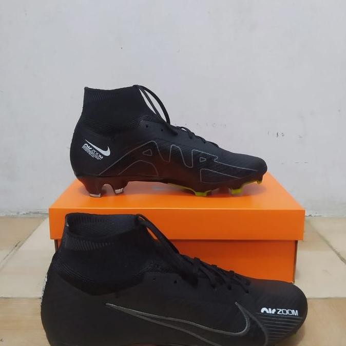 Sepatu Bola mercurial superfly 9 elite black Terlaris