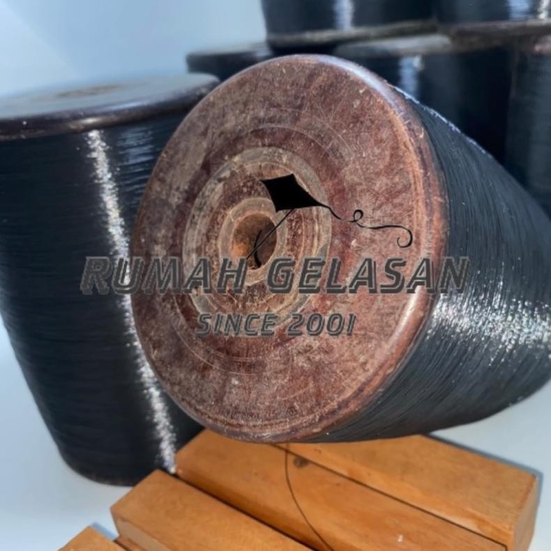 We69 BukanGelasan SENAR/Bahan Matot Hitam Beklit 12000Y 020-022(Beli Banyak Lebih Murah) Premium