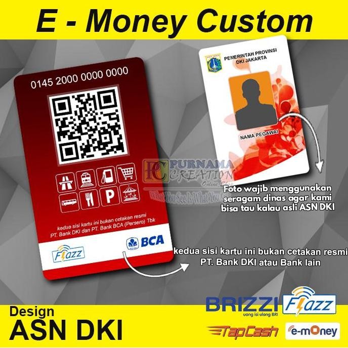

IDCARD Emoney ASN DKI id card Pemprof DKI Jakarta PNS bisa etoll