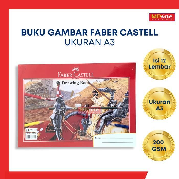 

Sp Buku Gambar A3 / Buku Gambar A3 Faber Castell / Drawing Book 200 Gsm