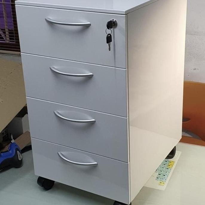 

Lemari Besi Drawer Besi 4 Laci Ada Roda Plat 0.7 mm Nakas Besi