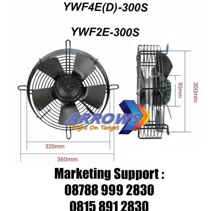 Ready | Axial Fan 12 Inch Fan Condensor 12 Inch 380V Fan Chiller 12 Inch 380V Kualitas Premium