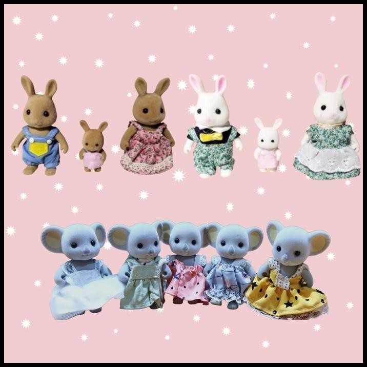 koala diary doll boneka koala rabbit doll sylvanian look alike