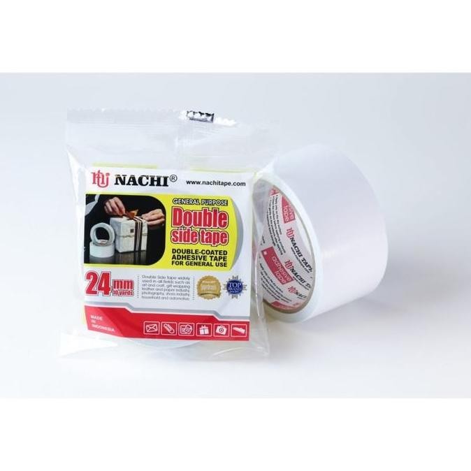 

:>:>:>:>] Nachi Double Side Tape 48 mm x 10 Yard 2 Inch 1 Dus 40 roll